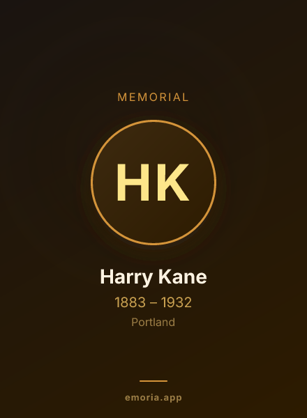 Memorial portrait of Harry Kane