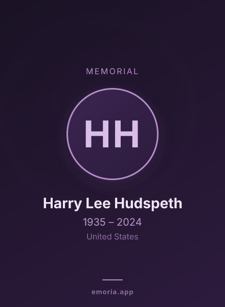 Memorial portrait of Harry Lee Hudspeth