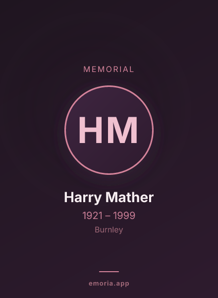 Memorial portrait of Harry Mather