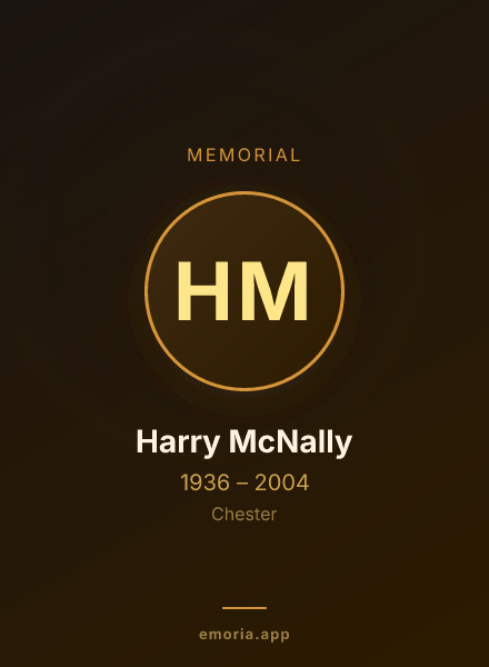Memorial portrait of Harry McNally