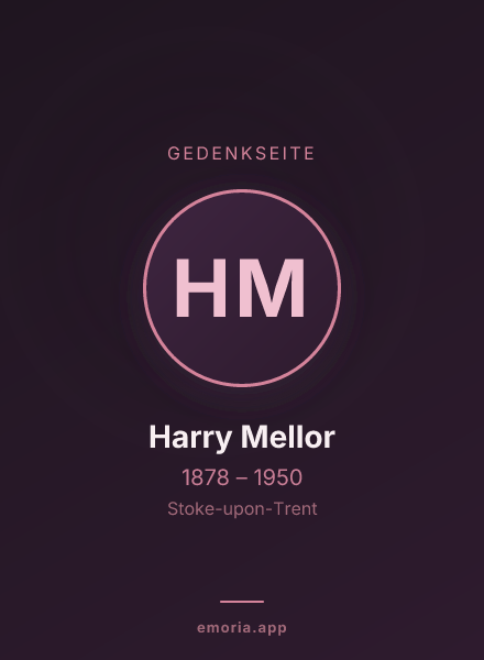 Gedenkportrait von Harry Mellor