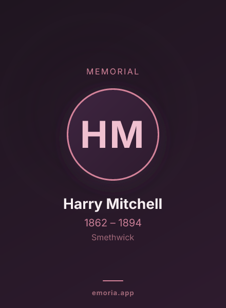 Memorial portrait of Harry Mitchell