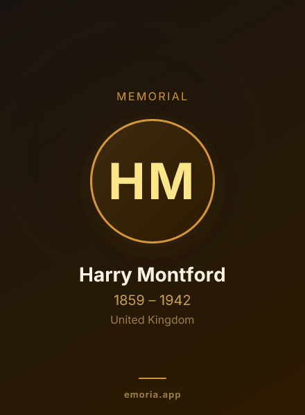 Memorial portrait of Harry Montford