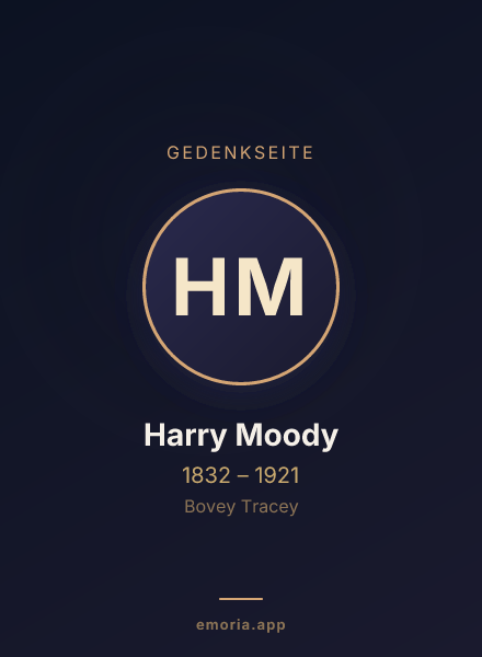 Gedenkportrait von Harry Moody