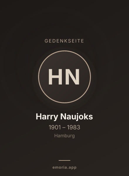 Gedenkportrait von Harry Naujoks