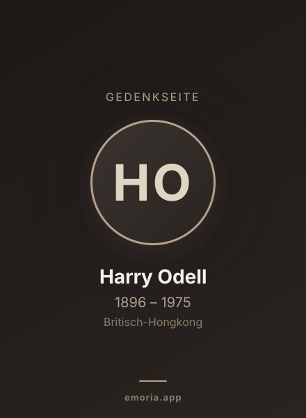 Gedenkportrait von Harry Odell