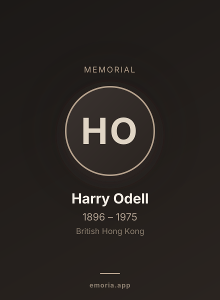Memorial portrait of Harry Odell