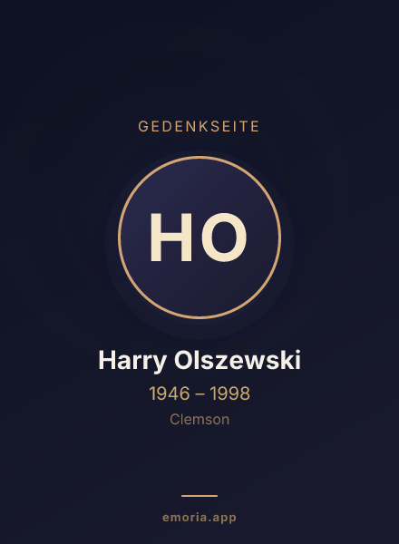 Gedenkportrait von Harry Olszewski