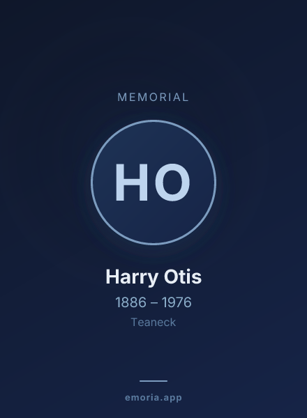 Memorial portrait of Harry Otis