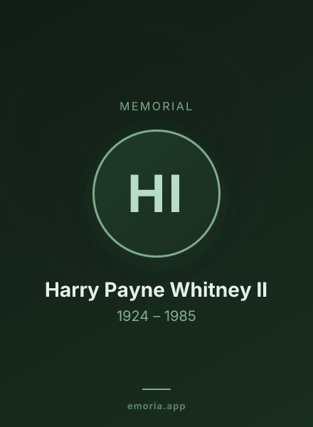 Memorial portrait of Harry Payne Whitney II