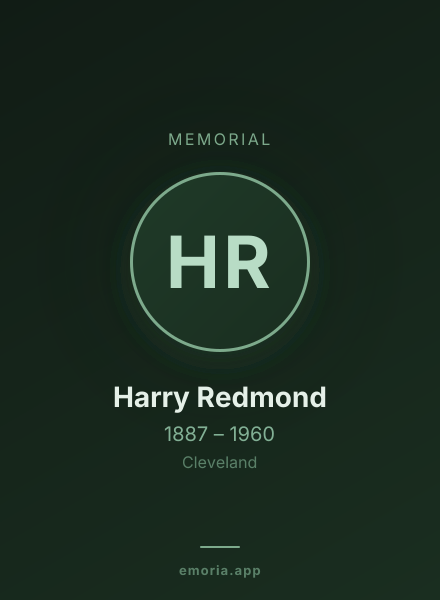 Memorial portrait of Harry Redmond