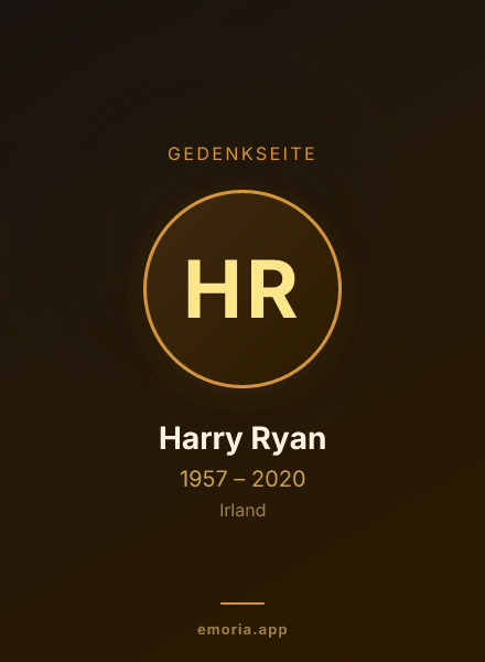 Gedenkportrait von Harry Ryan