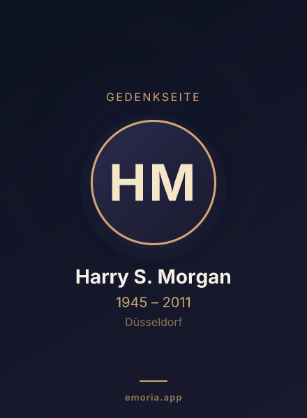 Gedenkportrait von Harry S. Morgan