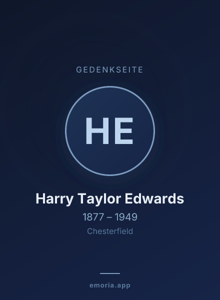 Gedenkportrait von Harry Taylor Edwards