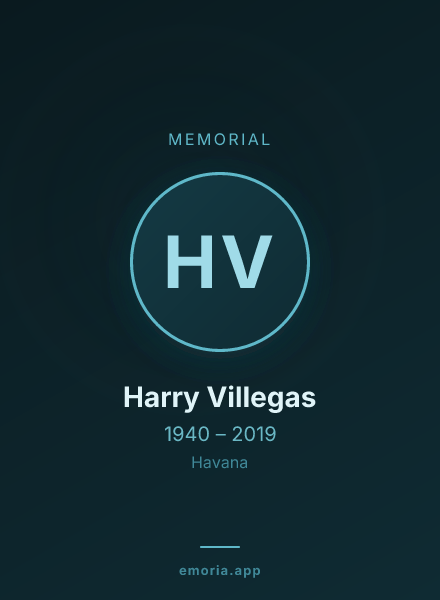 Memorial portrait of Harry Villegas
