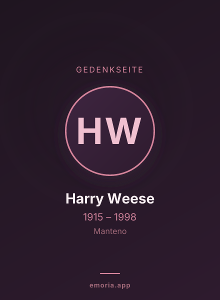 Gedenkportrait von Harry Weese