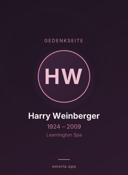 Gedenkportrait von Harry Weinberger