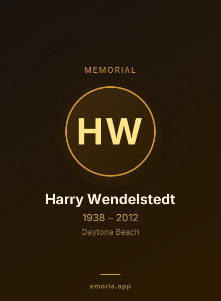 Memorial portrait of Harry Wendelstedt