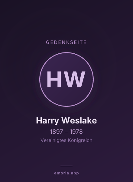 Gedenkportrait von Harry Weslake