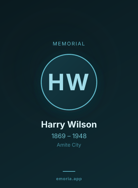 Memorial portrait of Harry Wilson