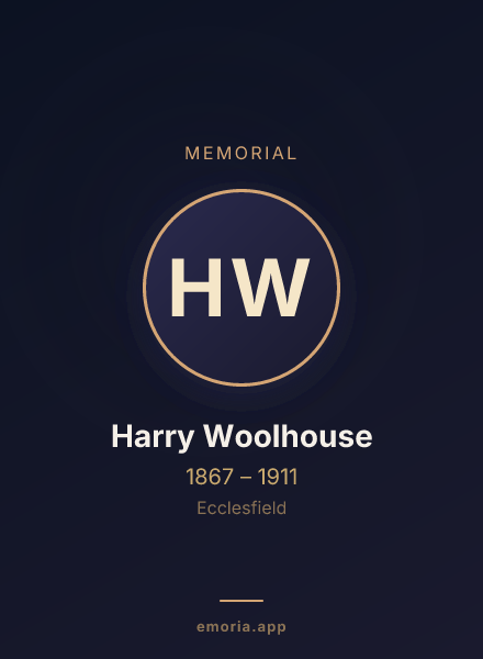Memorial portrait of Harry Woolhouse