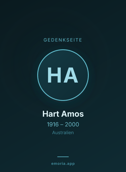 Gedenkportrait von Hart Amos