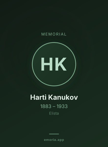 Memorial portrait of Harti Kanukov