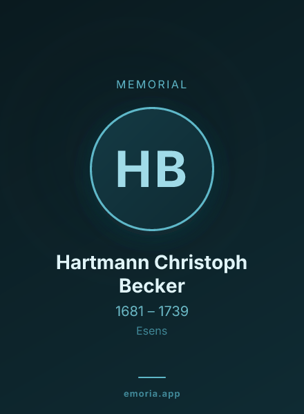Memorial portrait of Hartmann Christoph Becker