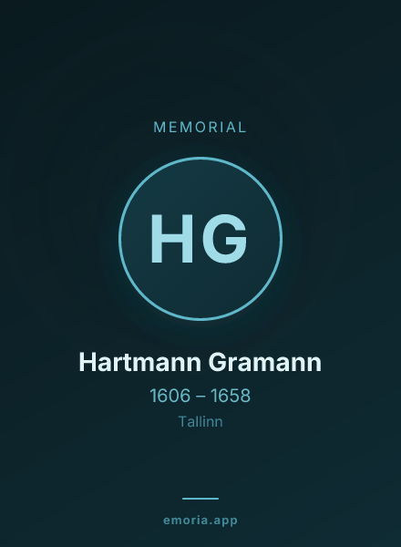 Memorial portrait of Hartmann Gramann