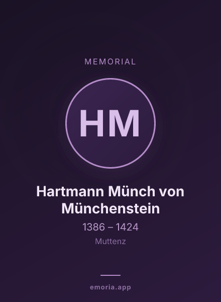 Memorial portrait of Hartmann Münch von Münchenstein
