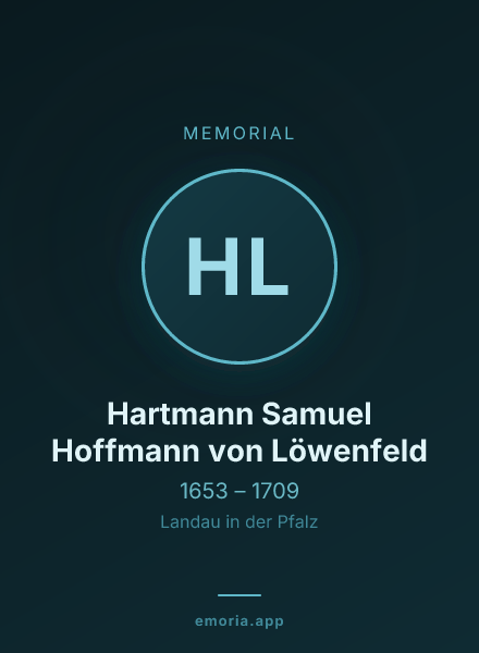 Memorial portrait of Hartmann Samuel Hoffmann von Löwenfeld