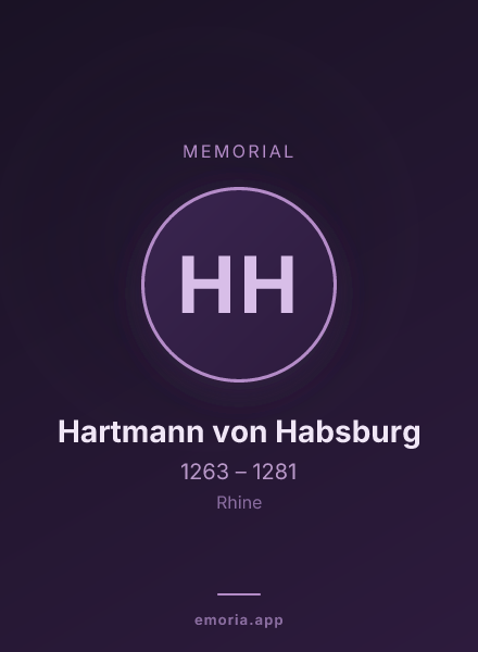 Memorial portrait of Hartmann von Habsburg