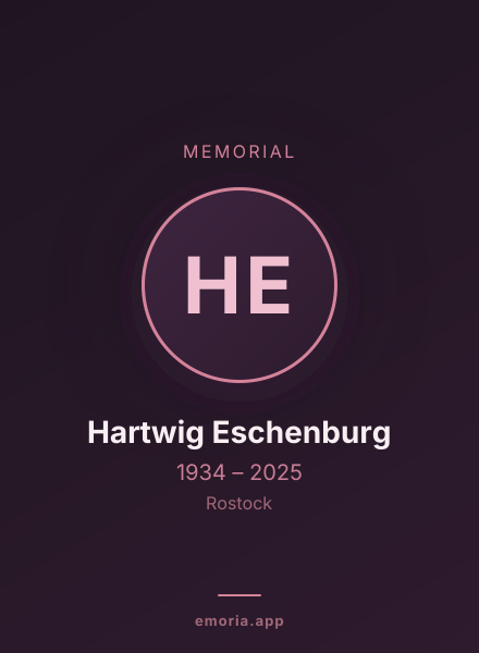 Memorial portrait of Hartwig Eschenburg