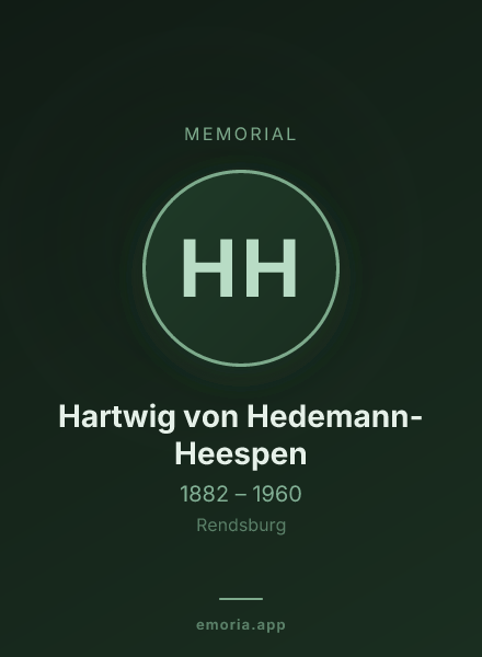 Memorial portrait of Hartwig von Hedemann-Heespen