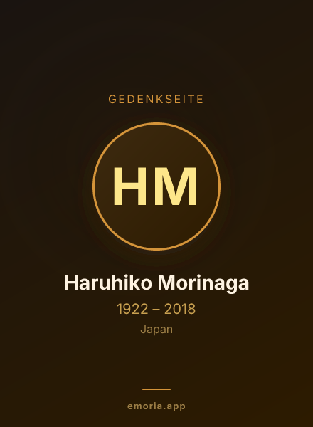 Gedenkportrait von Haruhiko Morinaga