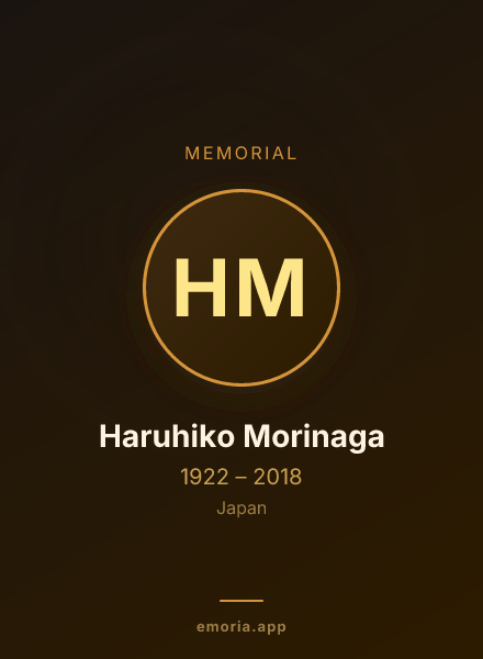 Memorial portrait of Haruhiko Morinaga