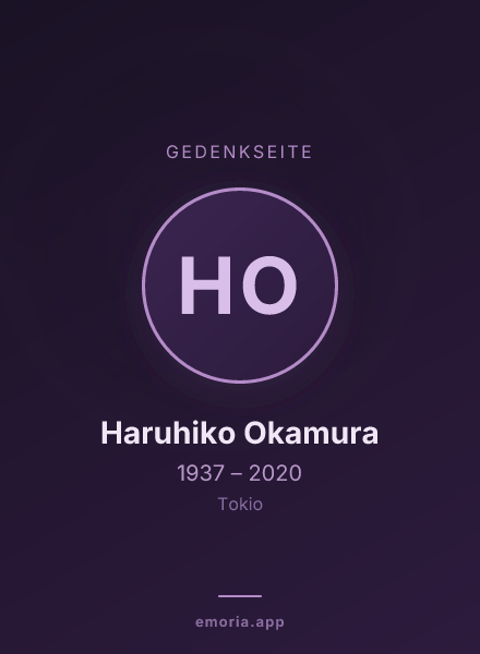 Gedenkportrait von Haruhiko Okamura