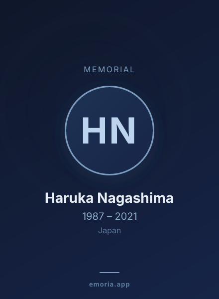 Memorial portrait of Haruka Nagashima