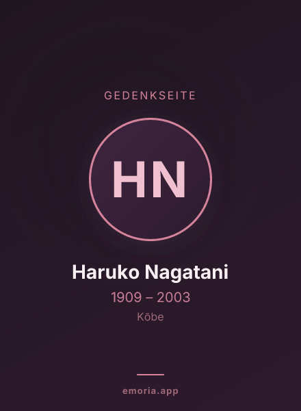 Gedenkportrait von Haruko Nagatani