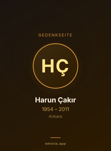 Gedenkportrait von Harun Çakır