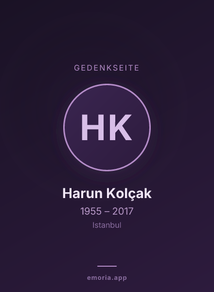 Gedenkportrait von Harun Kolçak