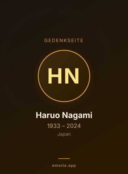 Gedenkportrait von Haruo Nagami