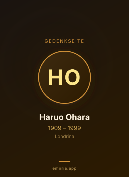 Gedenkportrait von Haruo Ohara