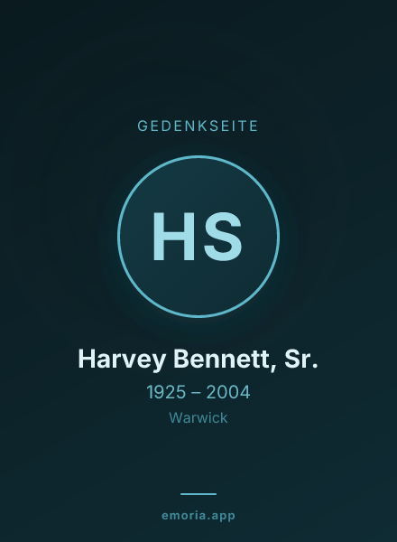 Gedenkportrait von Harvey Bennett, Sr.