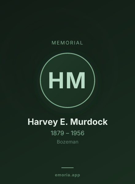 Memorial portrait of Harvey E. Murdock