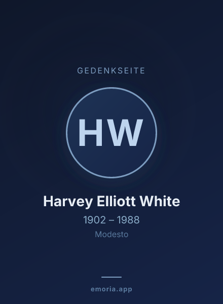 Gedenkportrait von Harvey Elliott White