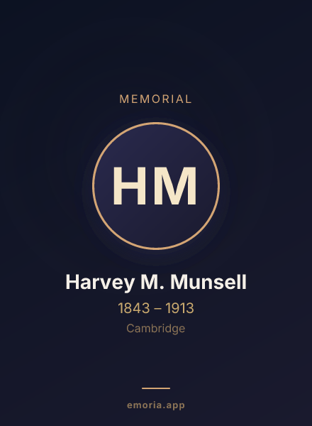 Memorial portrait of Harvey M. Munsell
