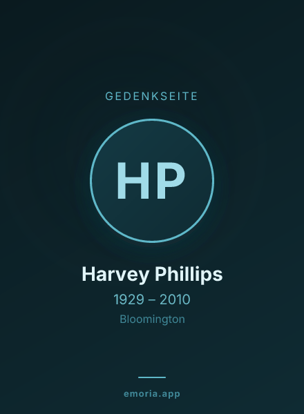 Gedenkportrait von Harvey Phillips