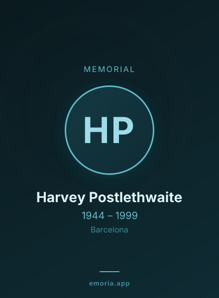 Memorial portrait of Harvey Postlethwaite
