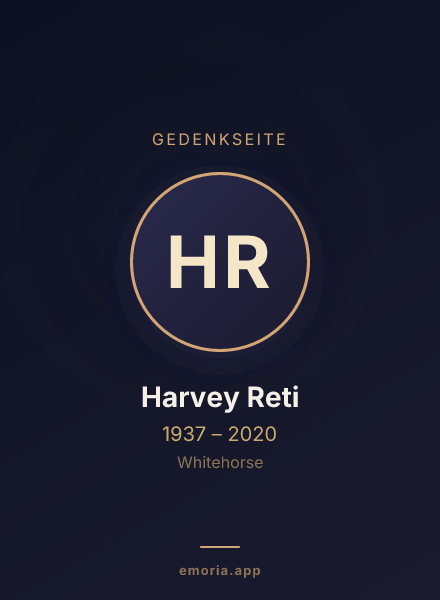 Gedenkportrait von Harvey Reti